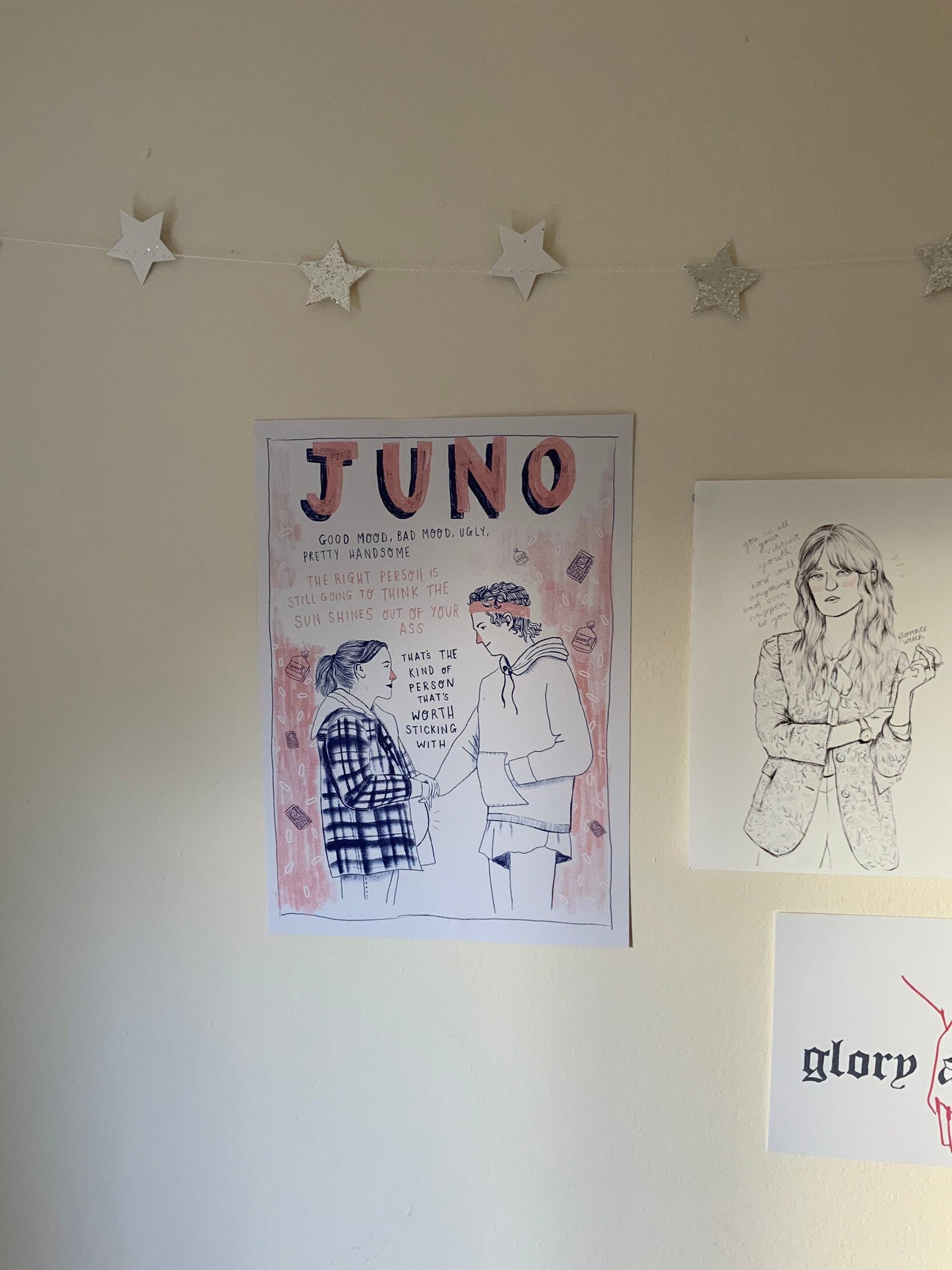 Juno a4 movie art print