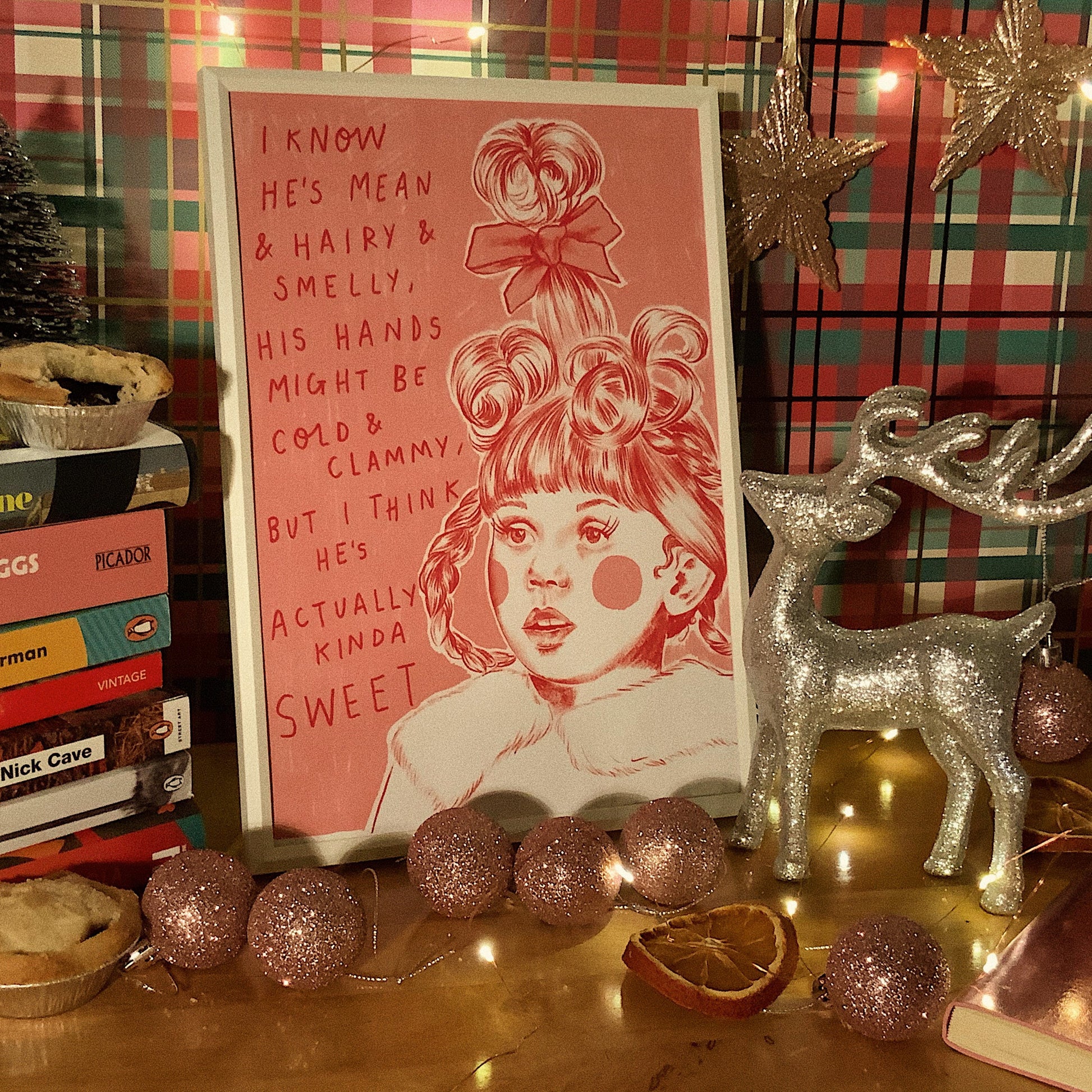The Grinch ‘Cindy Lou Who’ a4 Christmas print
