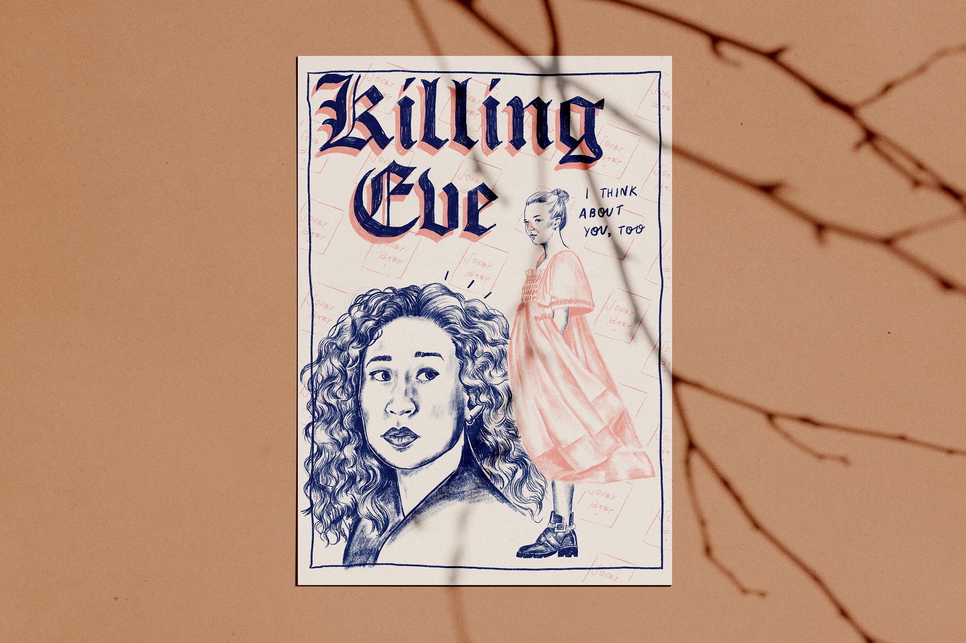 Killing Eve A4 art print