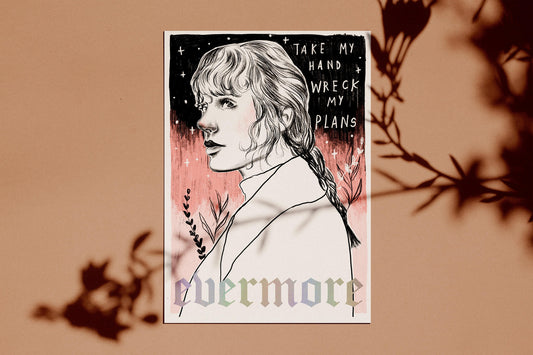 Evermore A4 Foiled Art Print - Willow