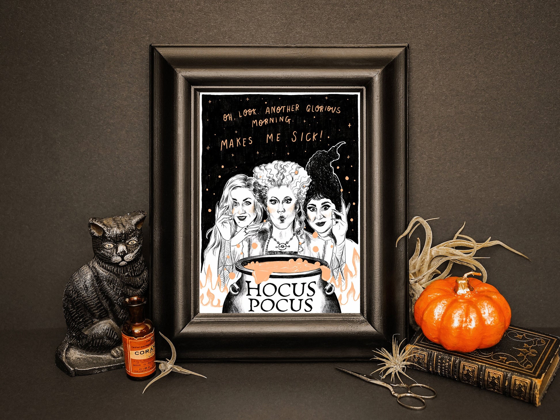 Hocus Pocus A4 Halloween Art Print