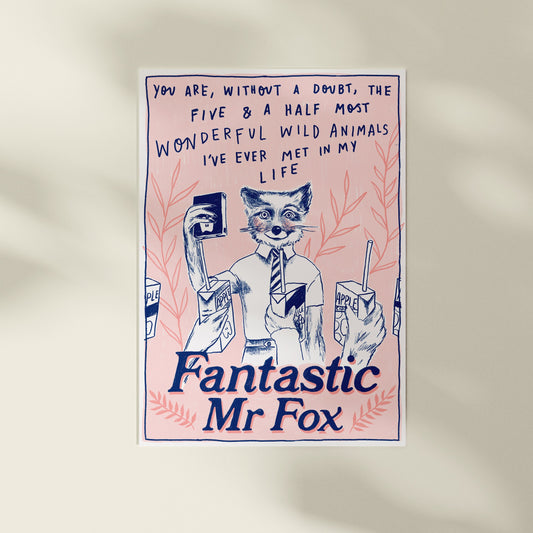 Fantastic Mr Fox A4 Art Print