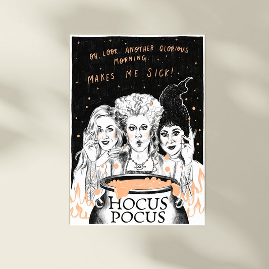 Hocus Pocus A4 Halloween Art Print