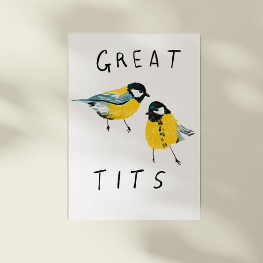 Great Tits A4 Print