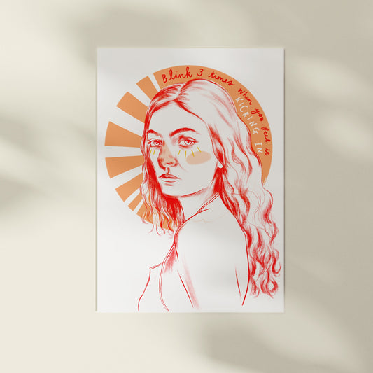 Lorde Solar Power A4 Art Print