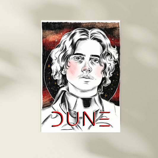 Dune - Timothee Chalamet A4 Art Print